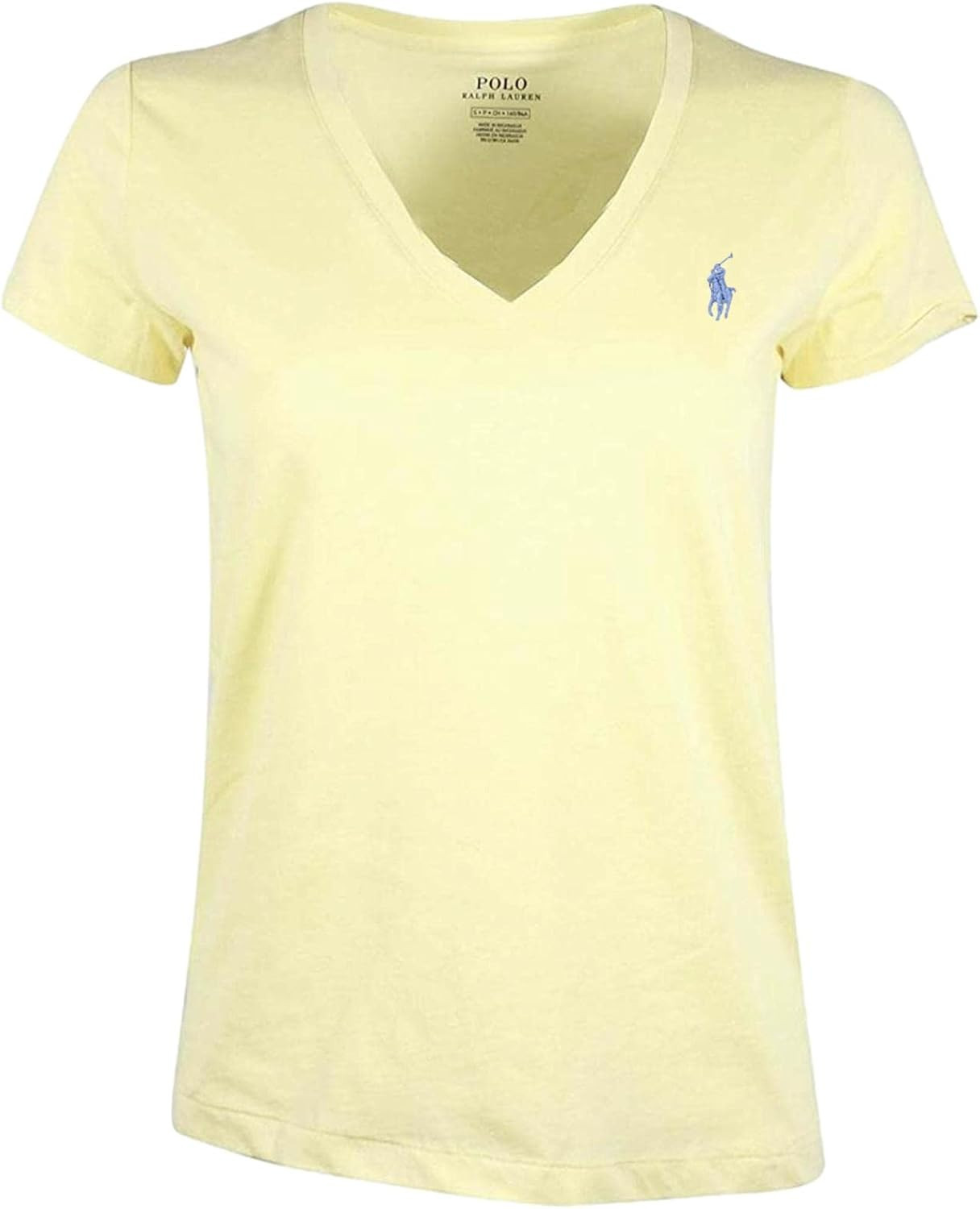 Polo Ralph Lauren Women's Pony Logo V-Neck T-Shirt | Amazon (US)