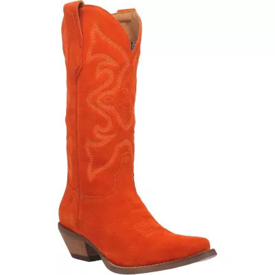 Dingo Women Out West DI 920 Boot, Orange, 9M | Belk