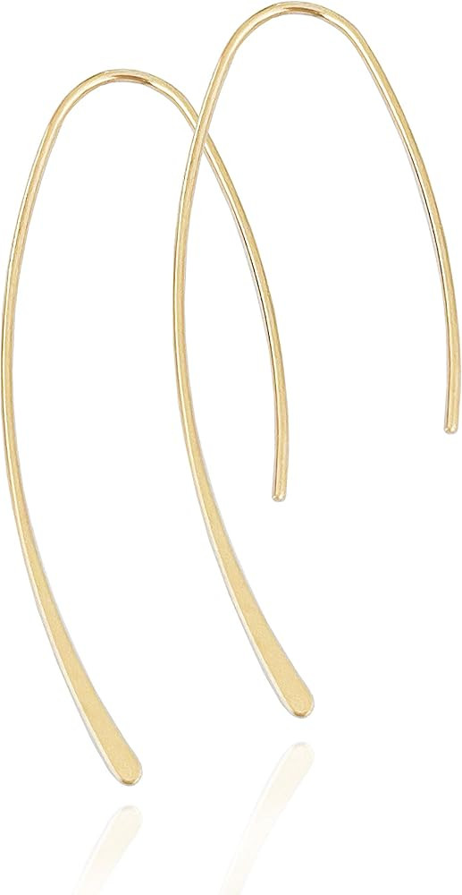 Altitude Boutique Upside Down Open Hoop Earrings - Lightweight Hypoallergenic Wire Dangle Drop Th... | Amazon (US)