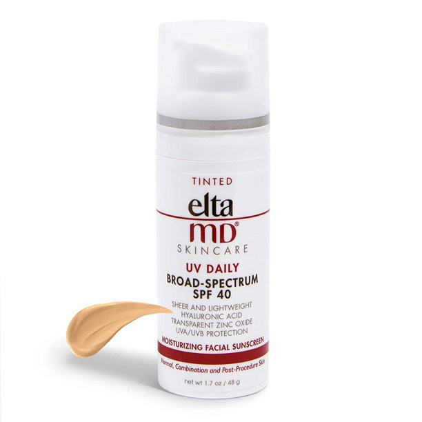 Elta MD UV Daily SPF 40 Tinted Sunscreen Moisturizer Face Lotion, Tinted Sunscreen with Hyaluroni... | Walmart (US)