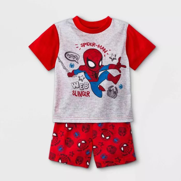 Toddler Boys' Marvel Spider-Man Pajama Set - Red | Target