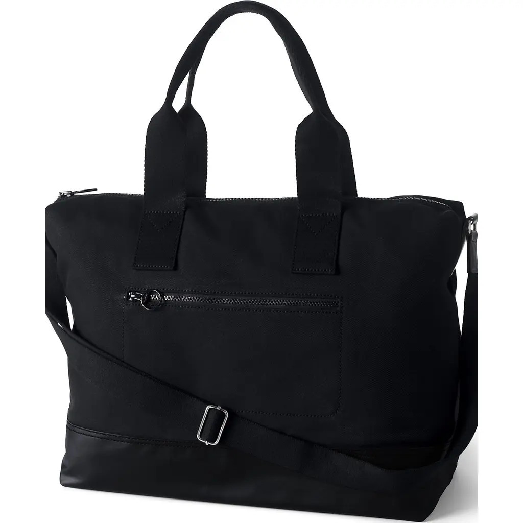 Lands' End Canvas Weekender Duffle Bag in Black at Nordstrom | Nordstrom