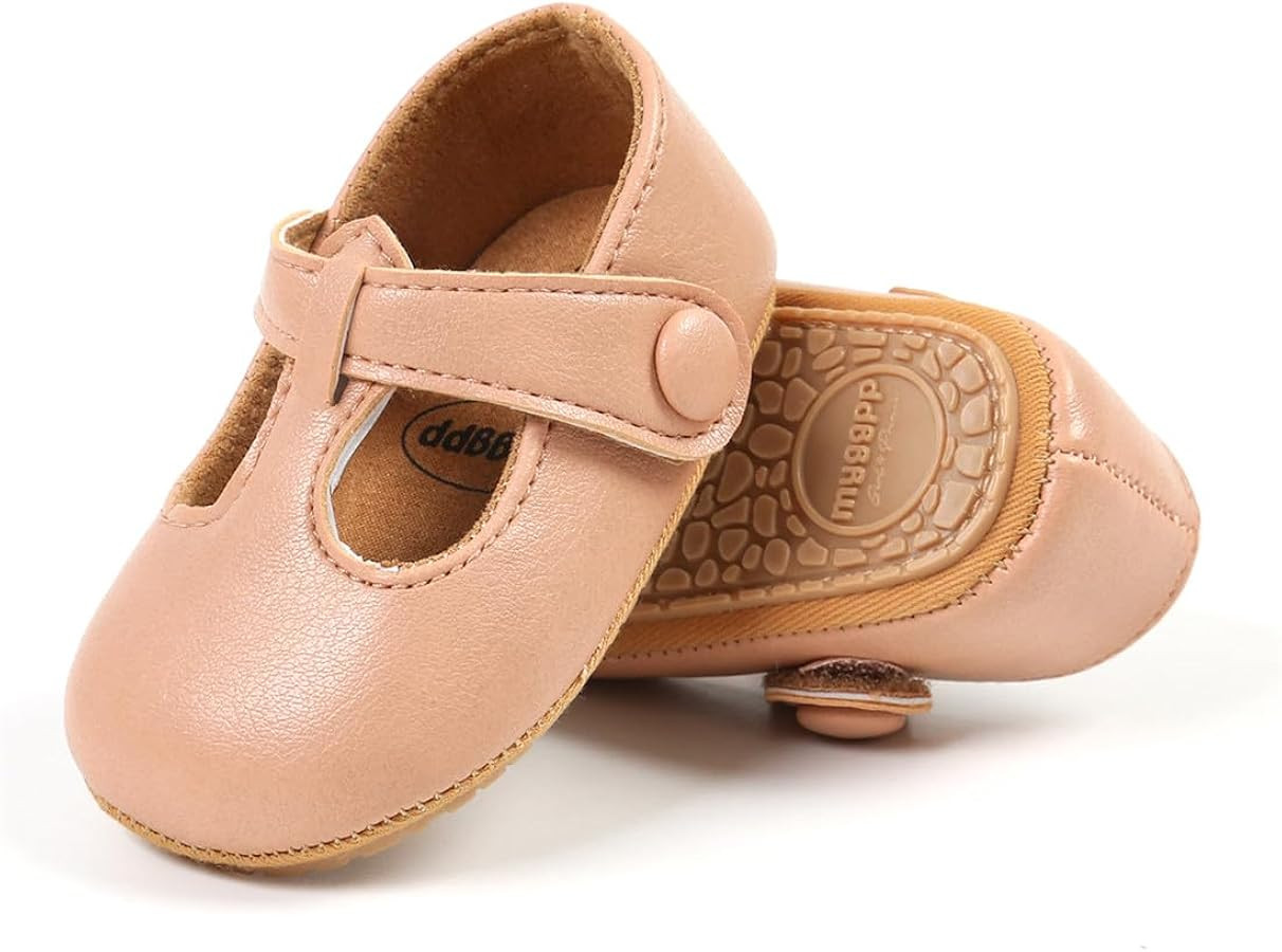 Baby Girl Shoes Infant Toddler Walking Flat Shoes Soft Sole Princess Mary Jane Shoes Prewalkers W... | Amazon (US)