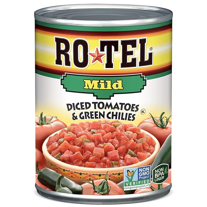 Rotel, Diced Tomatoes with Green Chiles Mild 10 Oz | Amazon (US)