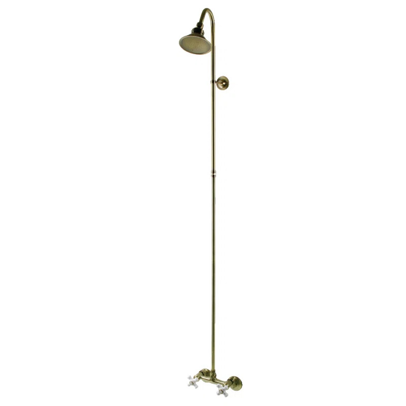 CCK2133PX Kingston Brass CCK2131PX Vintage Shower Combo, Polished Chrome | Wayfair North America