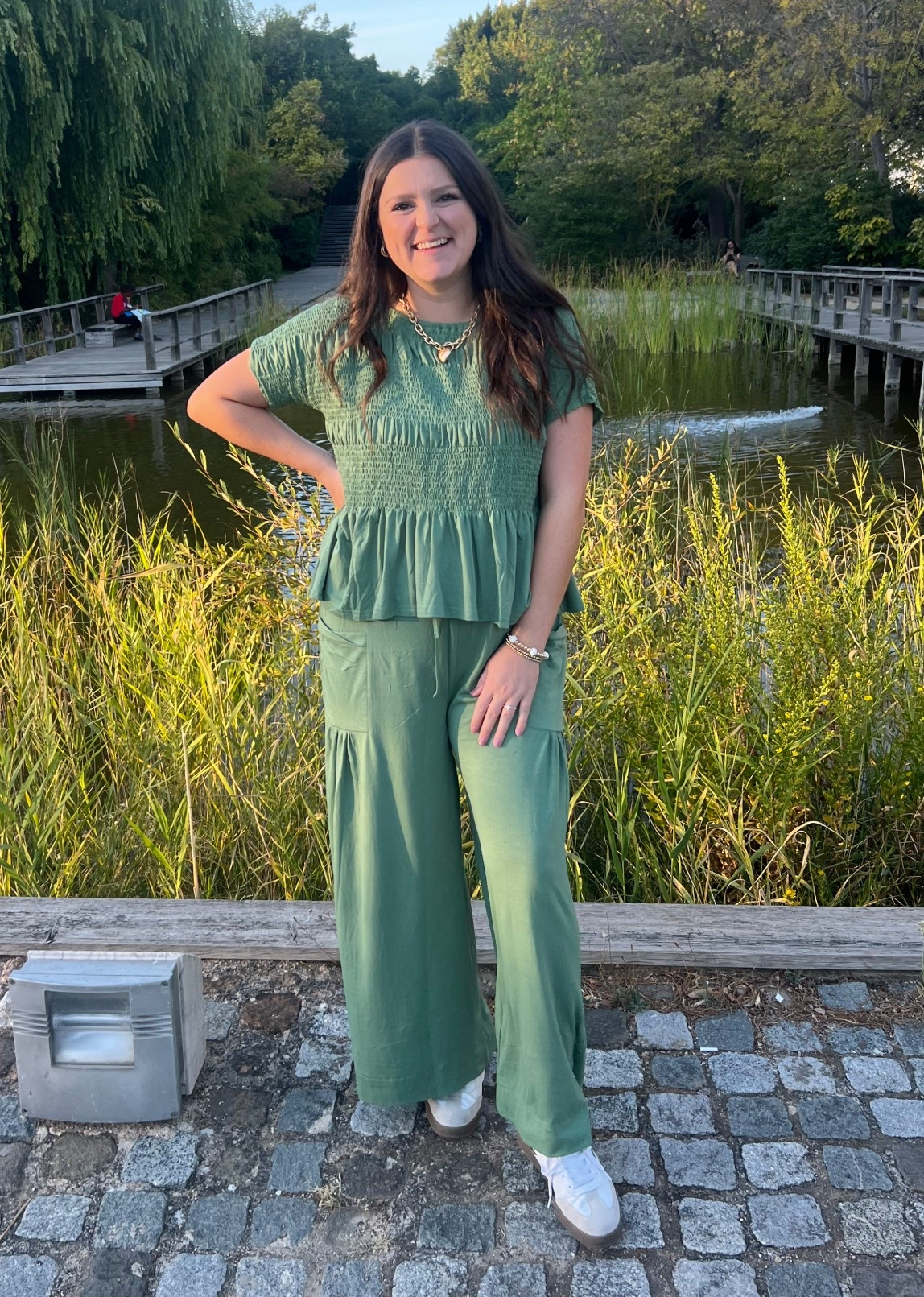 Size large in matching set. Sized up for baggier fit / I am also 9 weeks post partum 

Pre-fall outfit / fall transition outfit / fall outfit / travel outfit / fall matching set / pre fall / travel set / matching set / free people dupe / matching set fall / free people look alike / travel outfit / travel friendly / mom friendly / mom outfit / mom style / mom workwear / everyday outfit / green matching set / post Partum outfit 

#LTKSeasonal #LTKTravel #LTKStyleTip