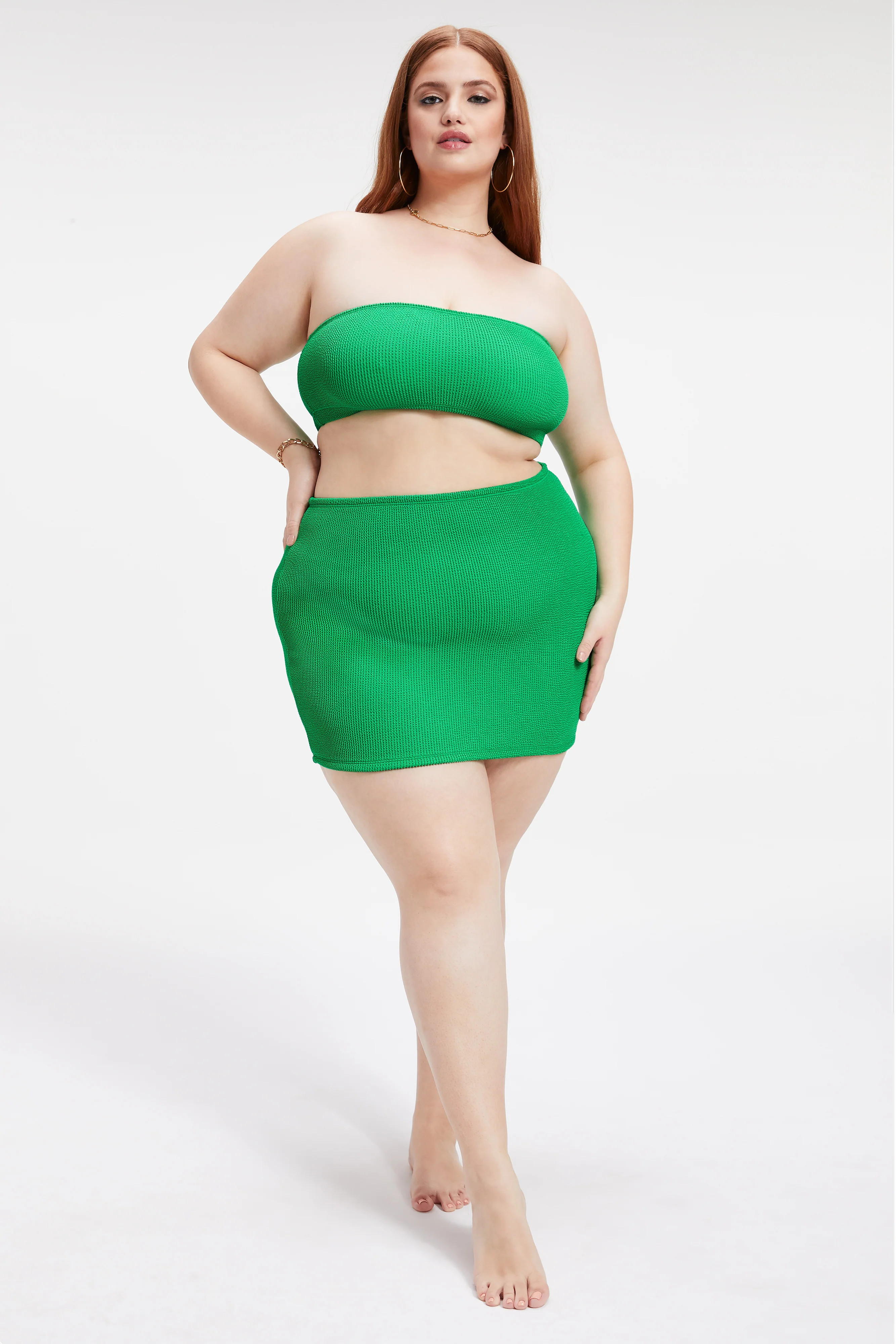 ALWAYS FITS MINI SKIRT | SUMMER GREEN002 | Good American