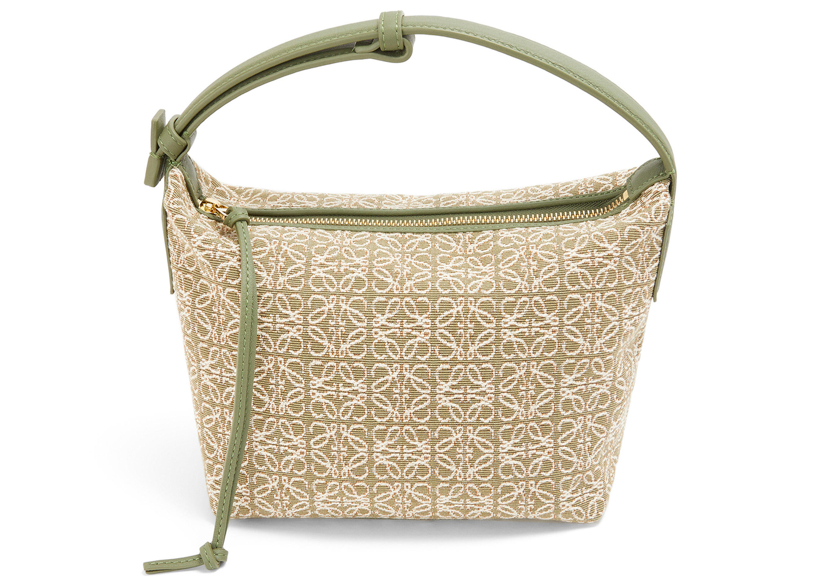 Women's LOEWE Cubi Bag Small Anagram Jacquard/Avocado in Green/Avocado Green | StockX
