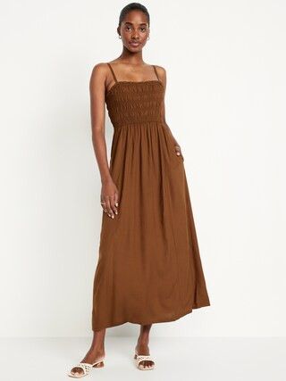 Fit & Flare Sleeveless Maxi Dress | Old Navy (CA)