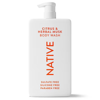 Native Body Wash for Men & Women - Citrus & Herbal Musk - Sulfate Free with Pump - 36 fl oz | Target
