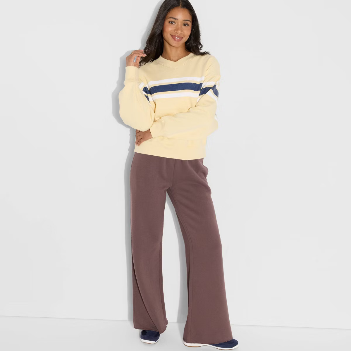 Women's Mid-Rise Wide Leg Sweatpants - Wild Fable™ | Target