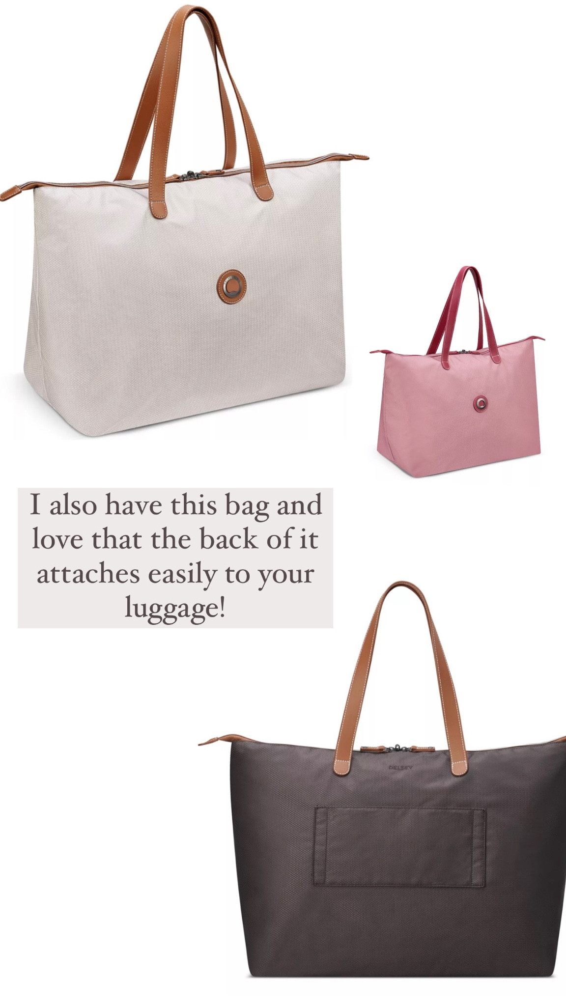 Great travel bag attaches easily to any luggage. 

Travel, travel bag, tote, Delsey, Delsey Paris 

#LTKtravel #LTKunder100 #LTKitbag