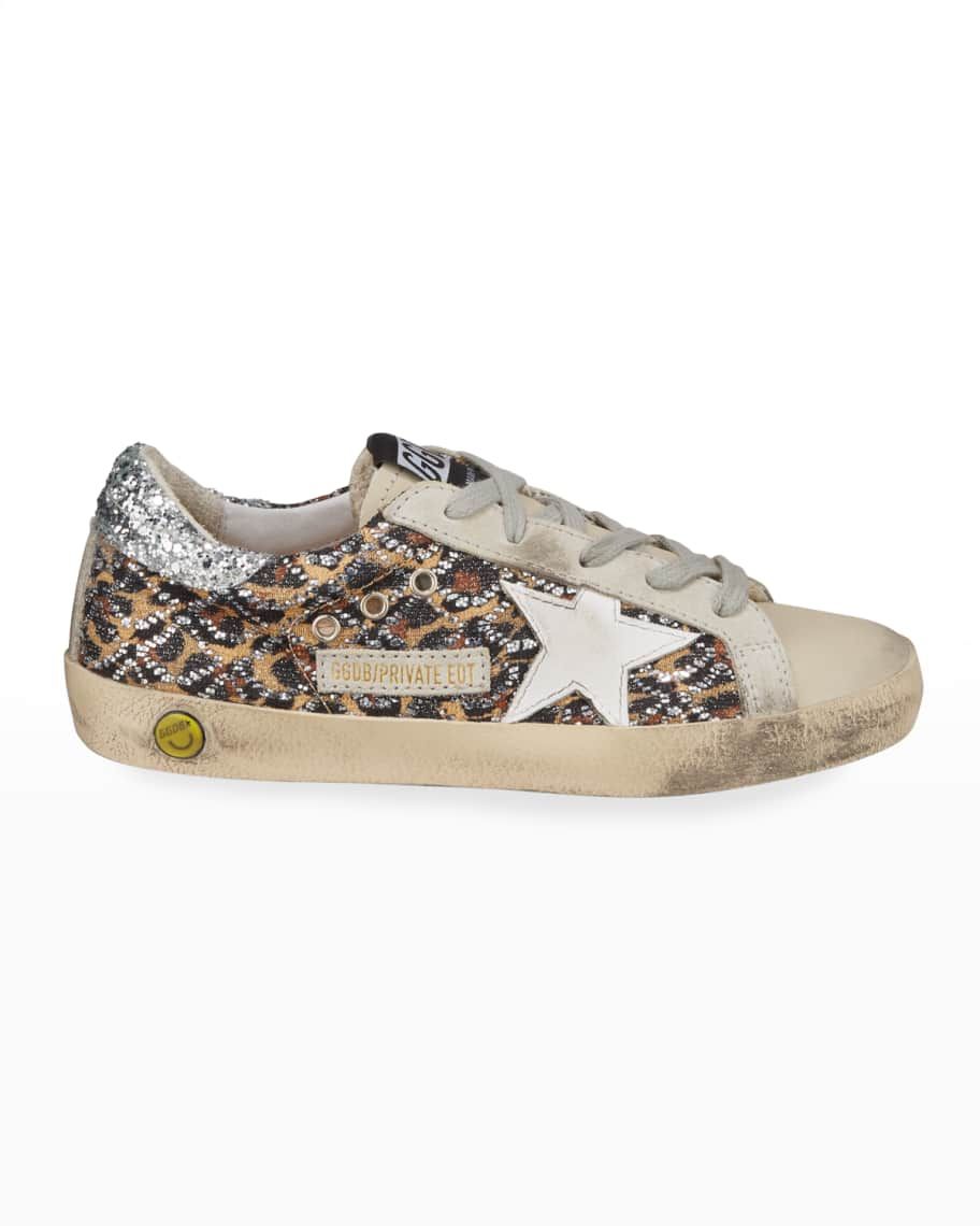 Golden Goose Superstar Leopard Embellished Sneakers, Toddler/Kids | Neiman Marcus