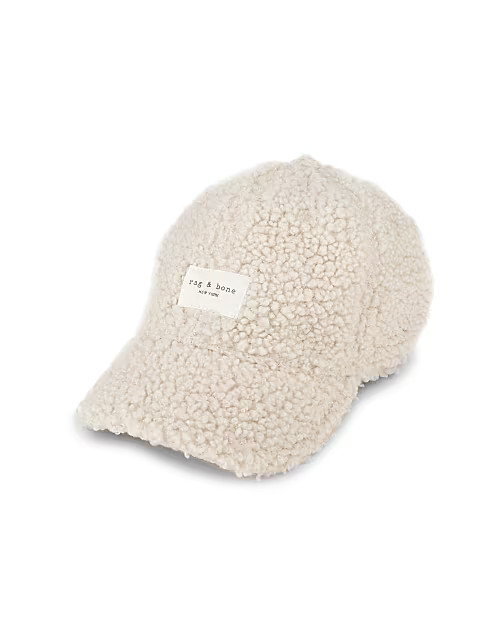 Addison Faux Shearling Baseball Cap | Saks Fifth Avenue