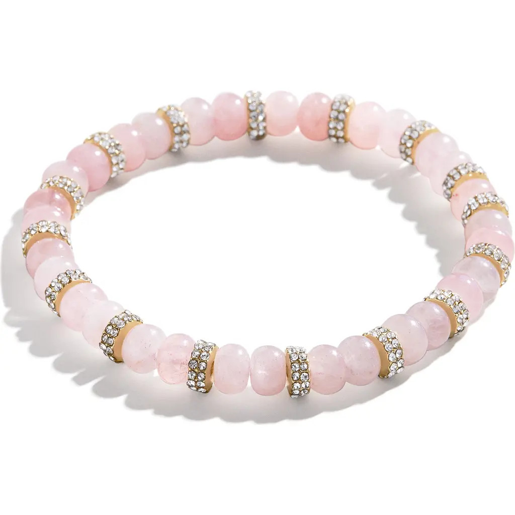 BaubleBar Gemma Pavé Beaded Stretch Bracelet in Pink at Nordstrom Rack | Nordstrom Rack