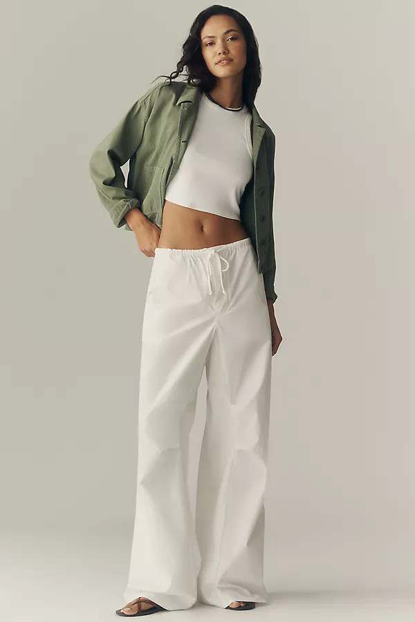 Pilcro Drawstring Barrel Pants | Anthropologie (US)