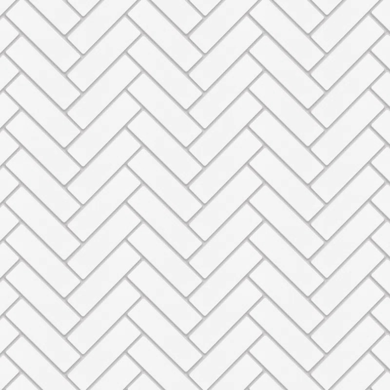Metro Brick Herringbone 10-5/8 " x 12-1/2 " Porcelain Mosaic Floor and Wall Tile | Wayfair North America