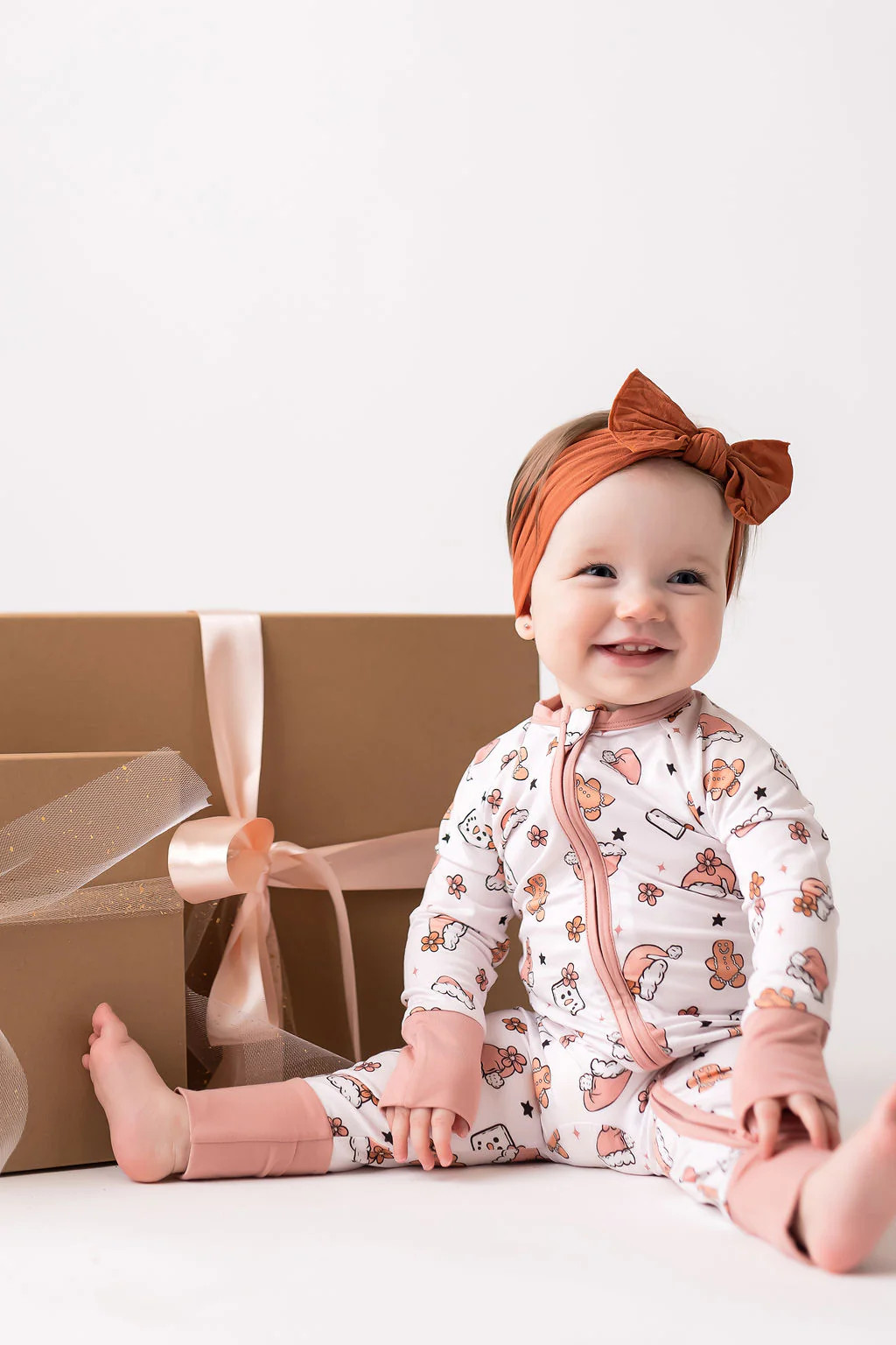 PRE ORDER Mauve Marshmallow Zipper Romper | In My Jammers