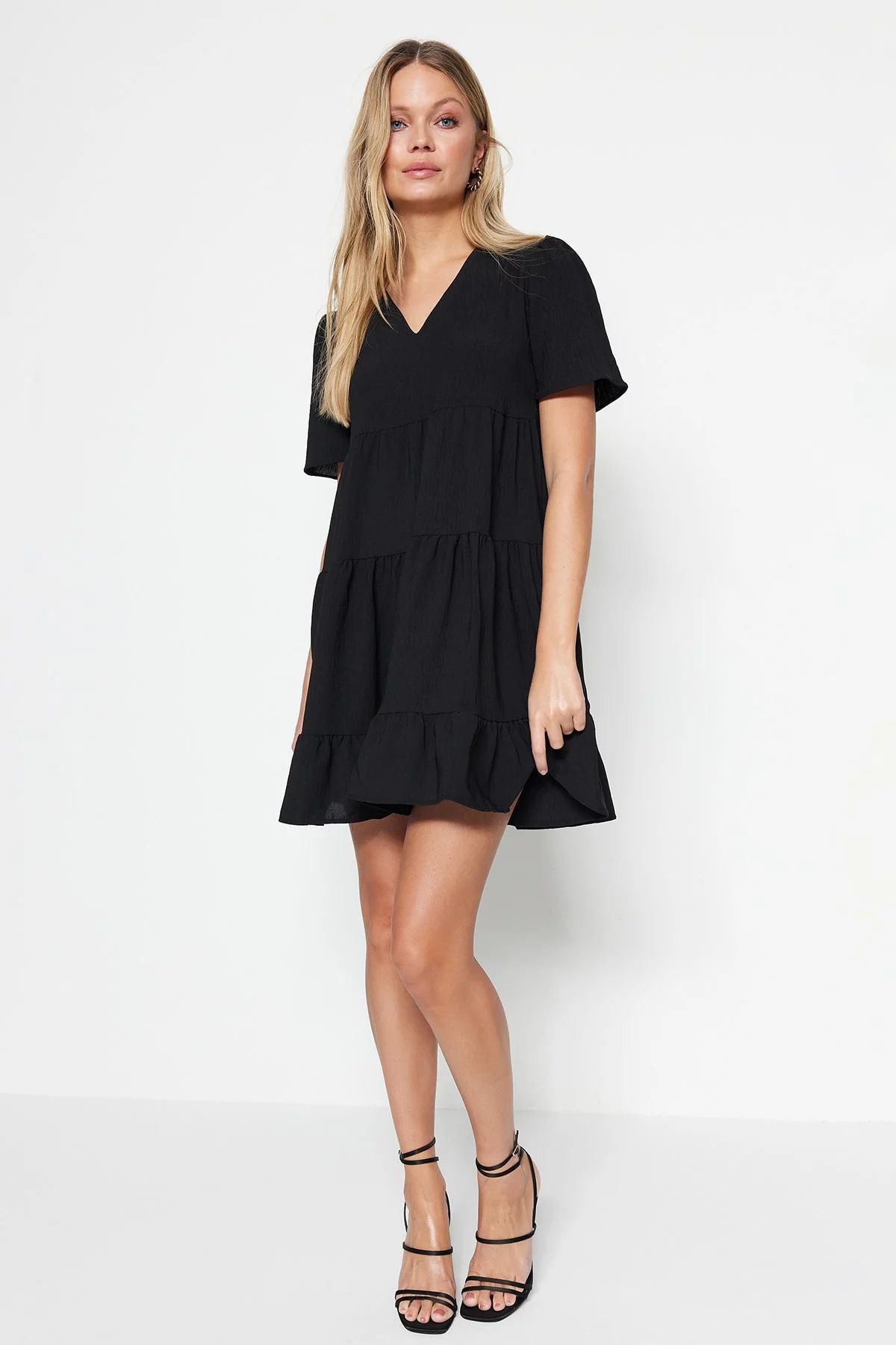 Trendyol Womens Mini Shift Regular Fit Woven Dress | Walmart (US)
