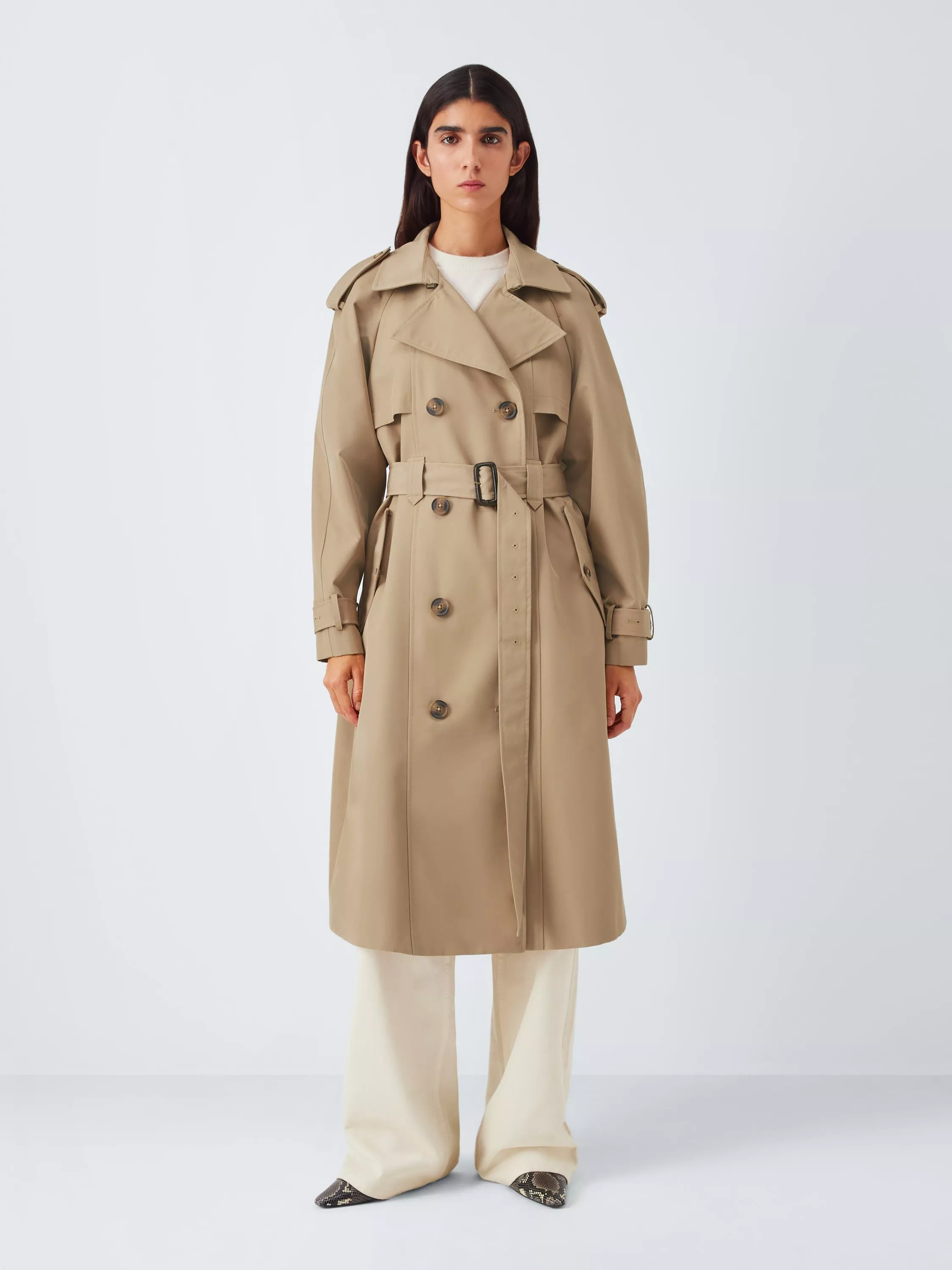 John Lewis Water Repellent Belted Trench Coat | John Lewis (UK)