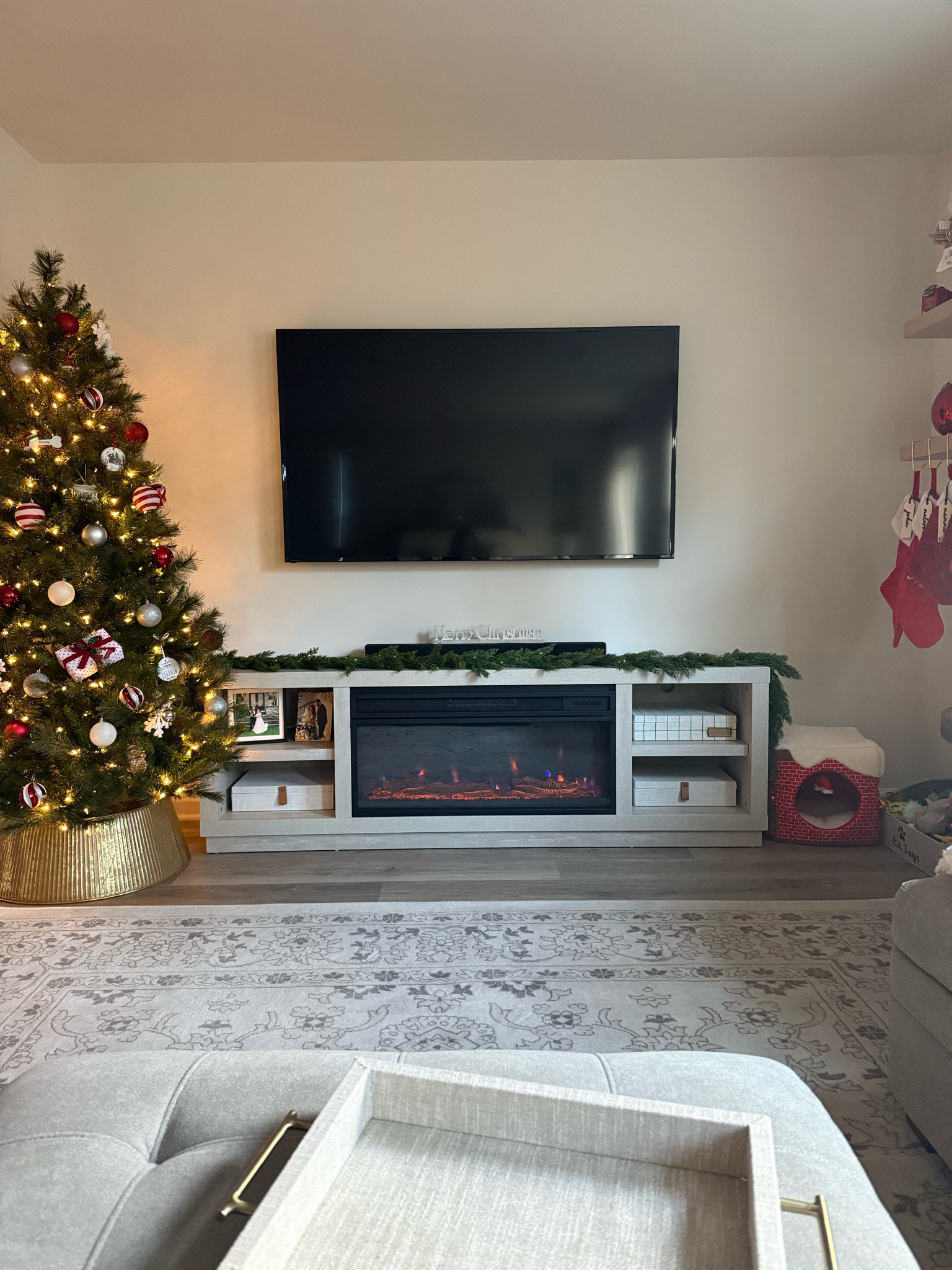 Soo many questions on our tv console! Target baby! 

#LTKHome #LTKHoliday #LTKSeasonal