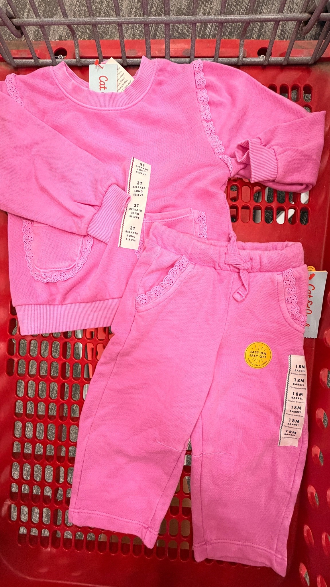 Cutest little sweat set 💗 the lace details and barrel style are too cute!! #targetstyle @Target #toddlerfinds #momfinds #toddlerclothes

#LTKootd #LTKKids #LTKBaby