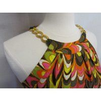 Summer Silk Halter Top Blouse Dress Up Party Designer | Etsy (US)