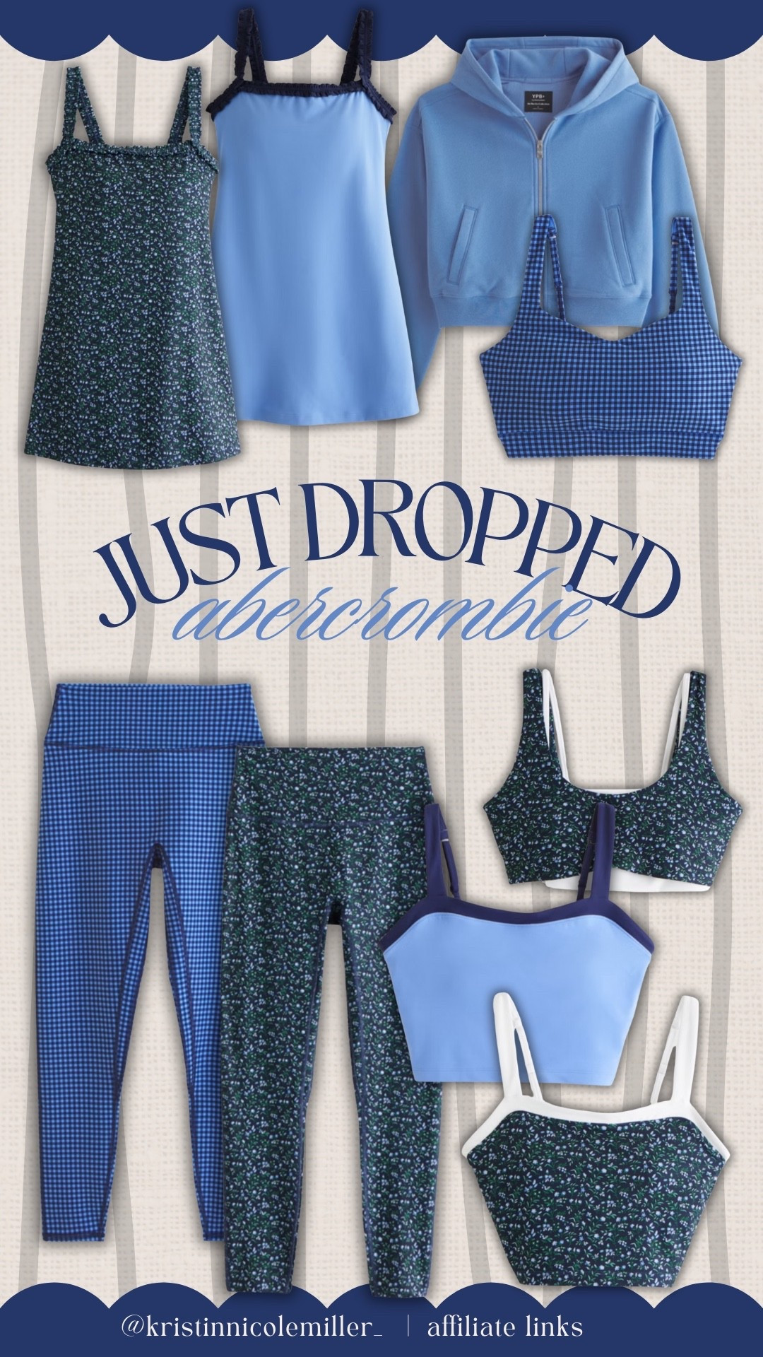The cutest activewear from Abercrombie! This blue gingham is everything 😍😍

Seasonal just dropped floral blue navy fitness active motivation must haves 

#LTKActive #LTKfitnessgoals #LTKSeasonal