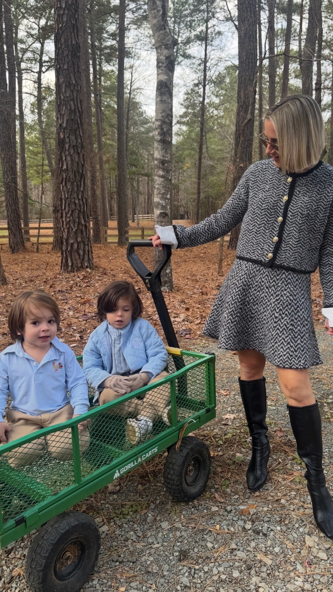 Winter skirt set. Wore this set for Thanksgiving. Can easily be paired with a black turtleneck and black stockings for layering for the winter. 

#LTKHoliday #LTKWorkwear #LTKootd