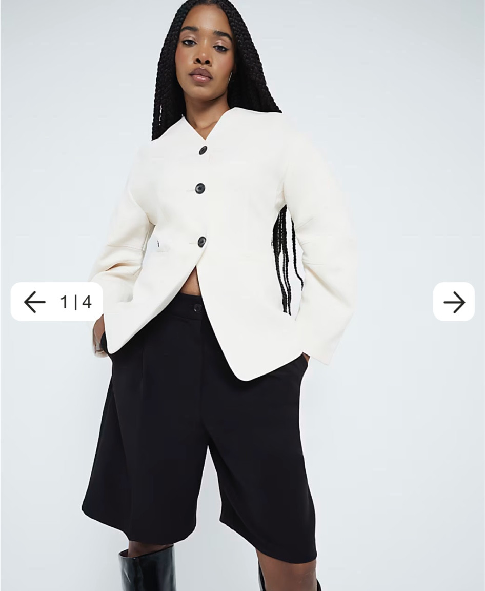 Gorgeous cream puff sleeve tailored blazer, also comes in black 

#LTKeurope #LTKuk #LTKautumn