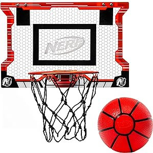 NERF Basketball Hoop Set - Pro Hoop Mini Hoop Set with Mini Basketball - Steel Rim Great for Dunk... | Amazon (US)
