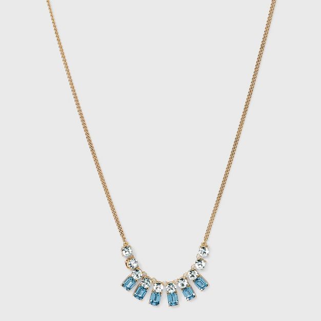 16" Multi-Rhinestone Collar Statement Necklace - A New Day™ | Target