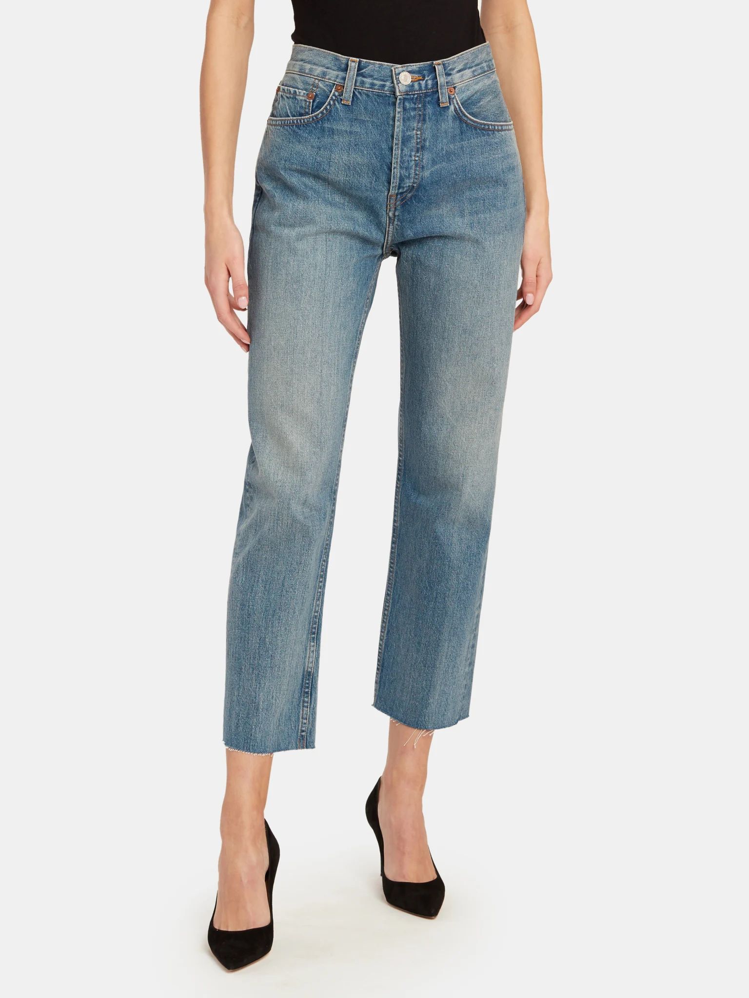 High Rise Stove Pipe Jeans | Verishop