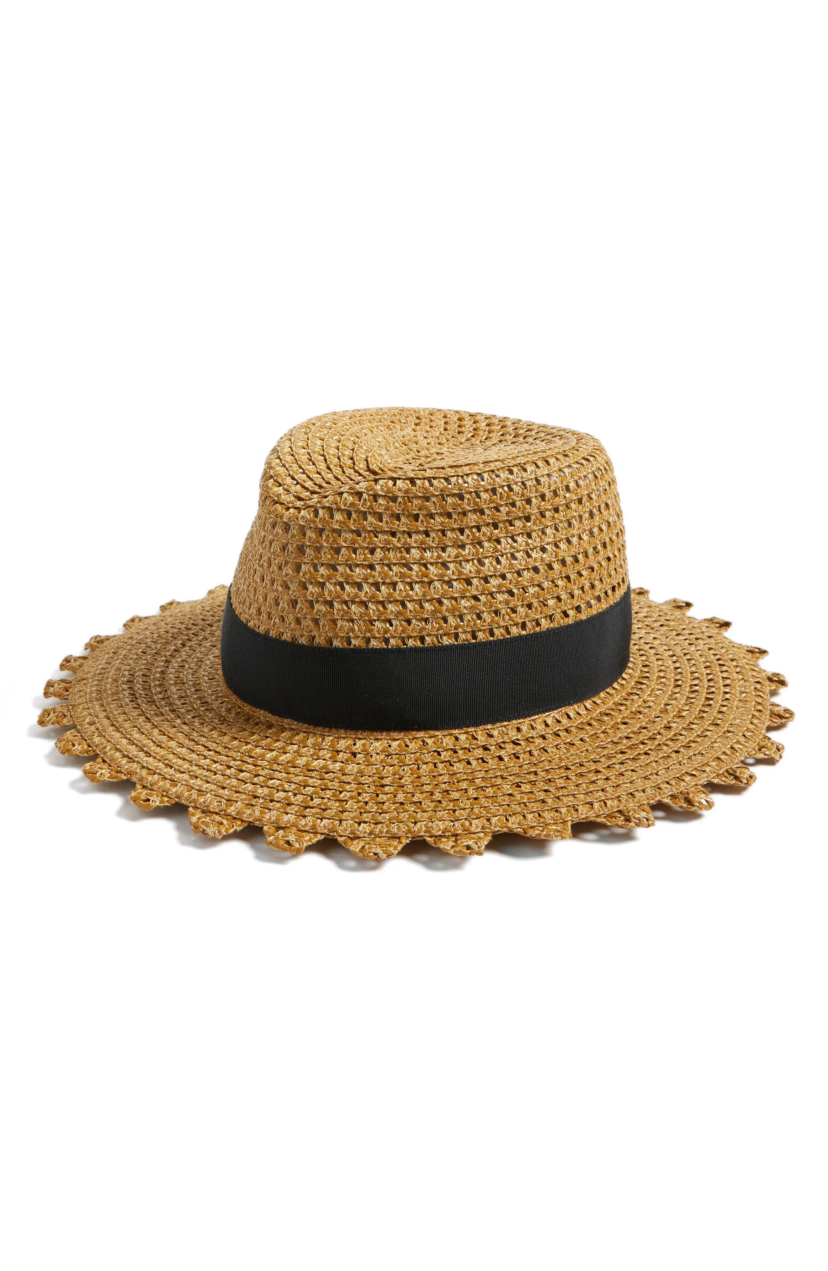 Women's Eric Javits Cannes Squishee Straw Hat - Beige | Nordstrom