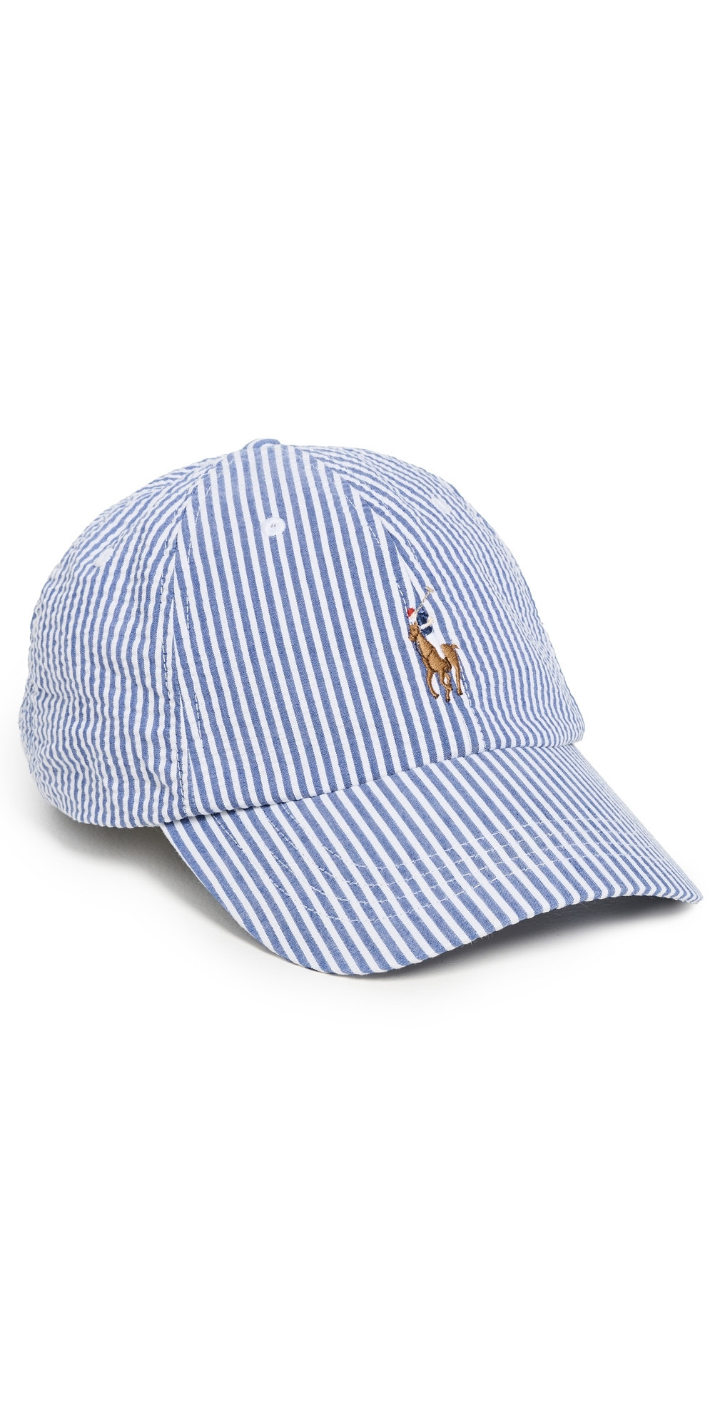 Polo Ralph Lauren Classic Stretch Seersucker Sport Cap Cruise Royal Seersucker One Size | Shopbop