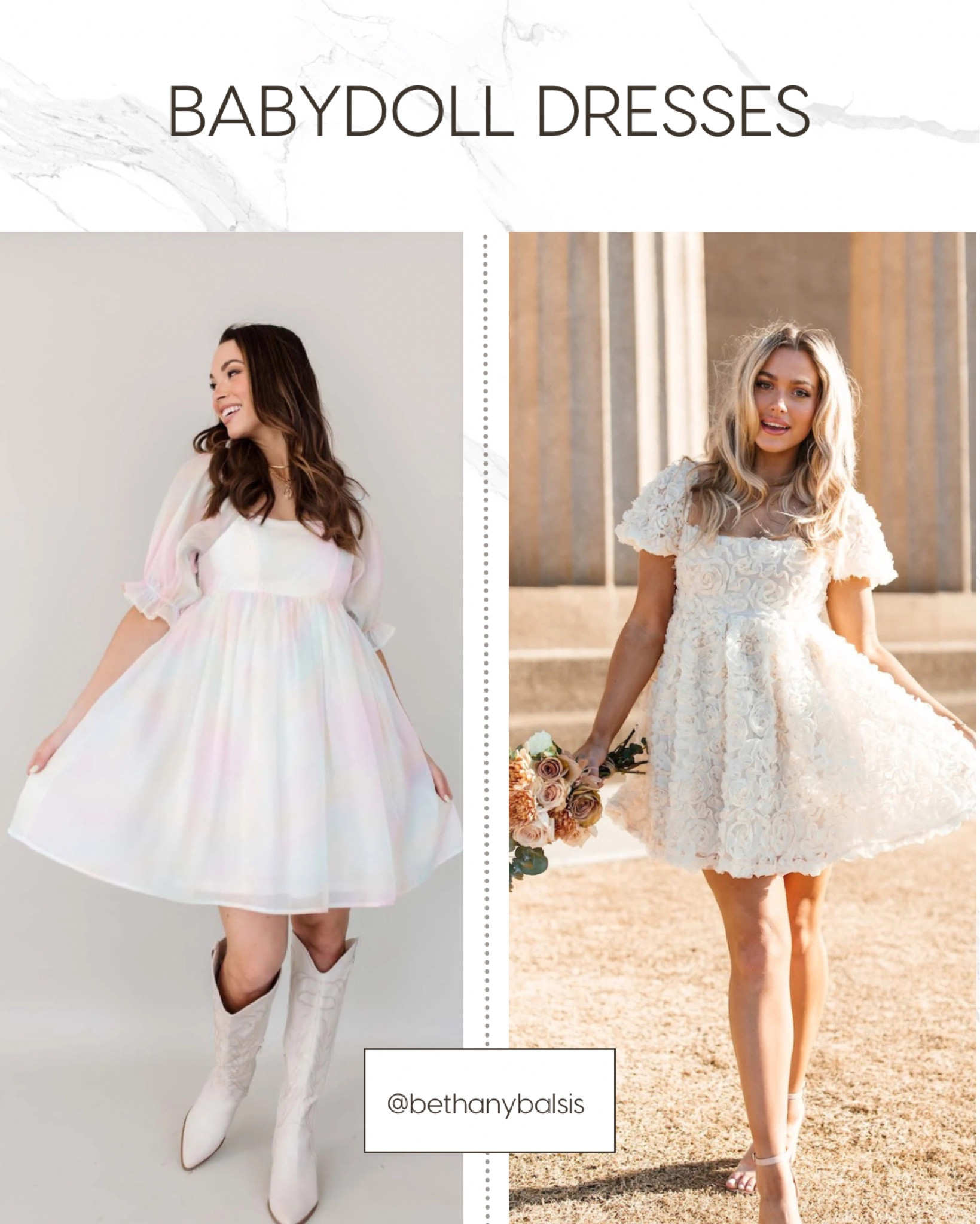 The cutest babydoll dresses! wedding guest dress | baby shower dress | bridal shower dress | maternity dress

#LTKwedding #LTKbump #LTKFind