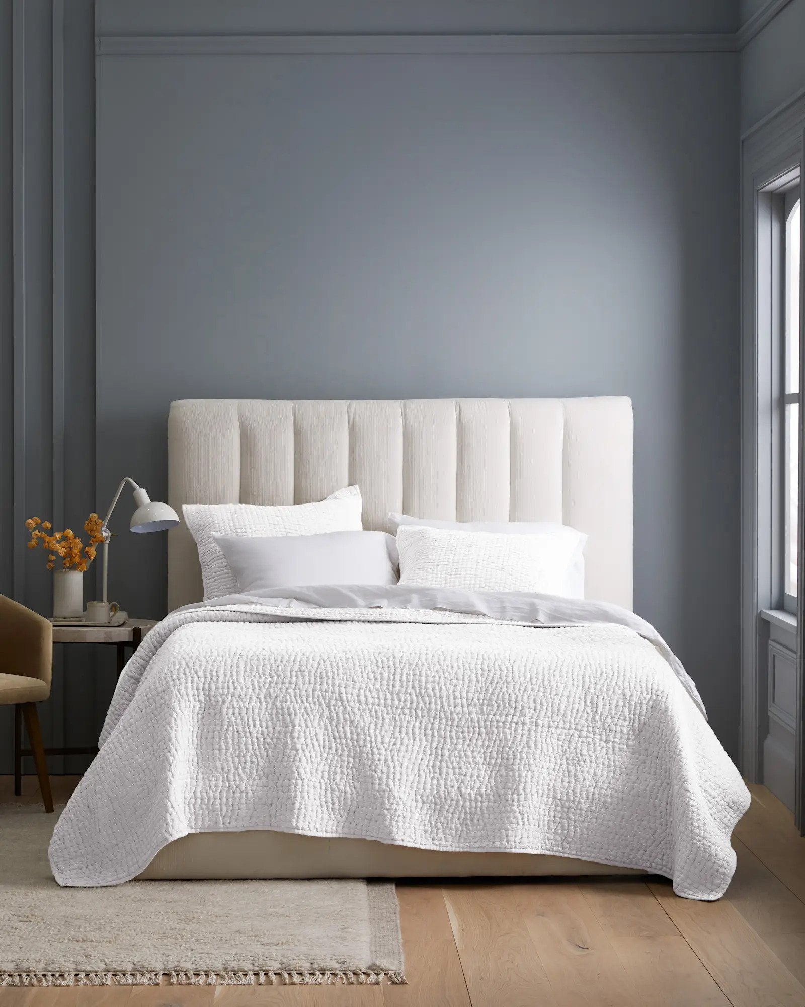 European Linen Cotton Stitch Quilt Set | Quince