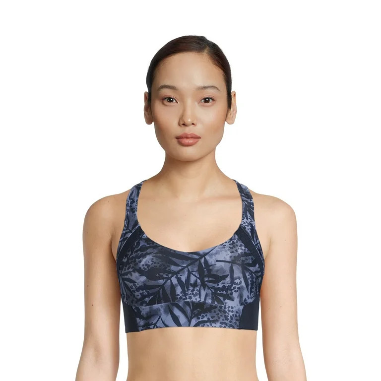 Avia Women's Split Racerback Bra with Adjustable Straps - Walmart.com | Walmart (US)