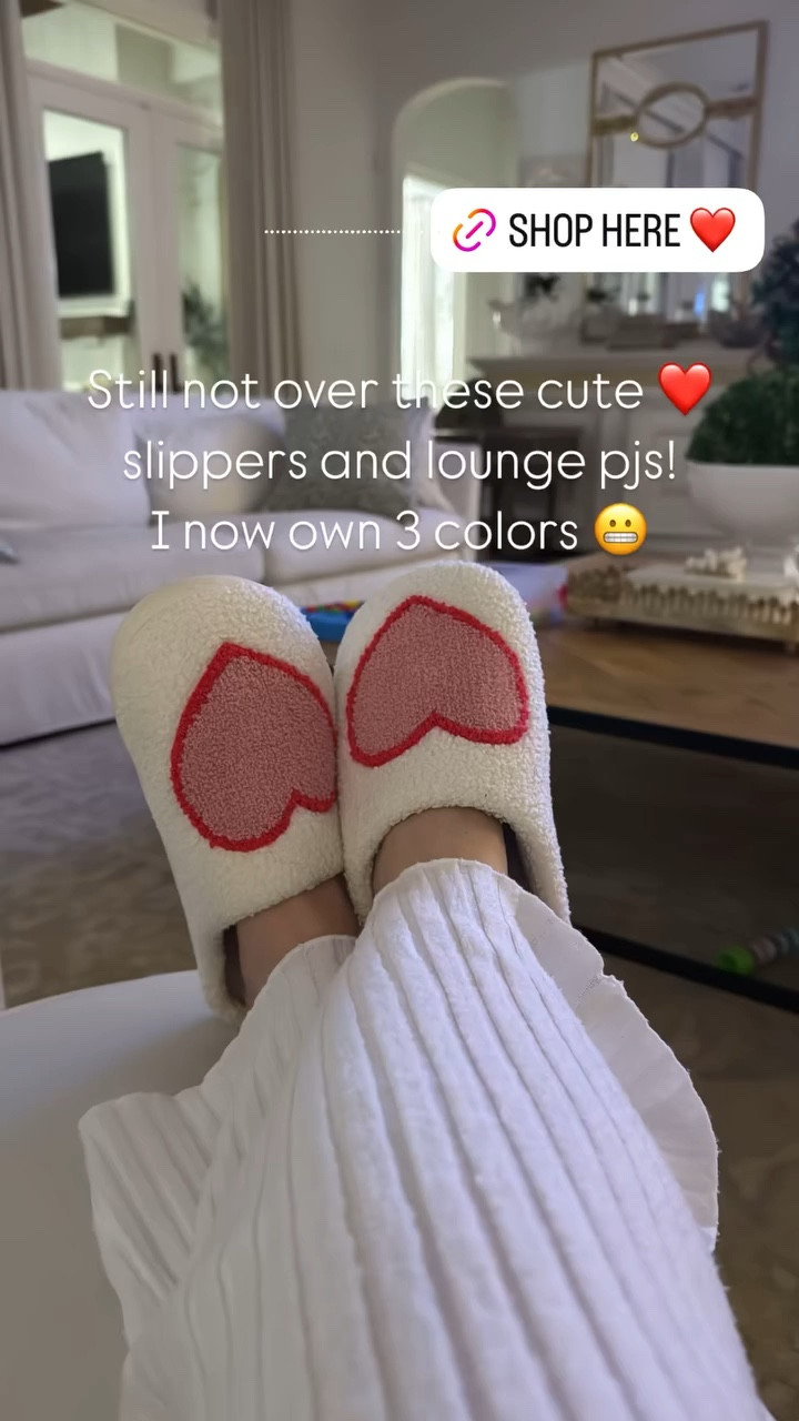 In LOVE ❤️ with these slippers!! Not only are they super cute but they are comfy too!!! And don’t even get me started on these pjs!!!! I love them so much I own them in 4 colors!! They are lounge pajamas and are SOO comfy!!!!
#valentines #comfy #lounge

#LTKSaleAlert #LTKStyleTip #LTKFindsUnder50
