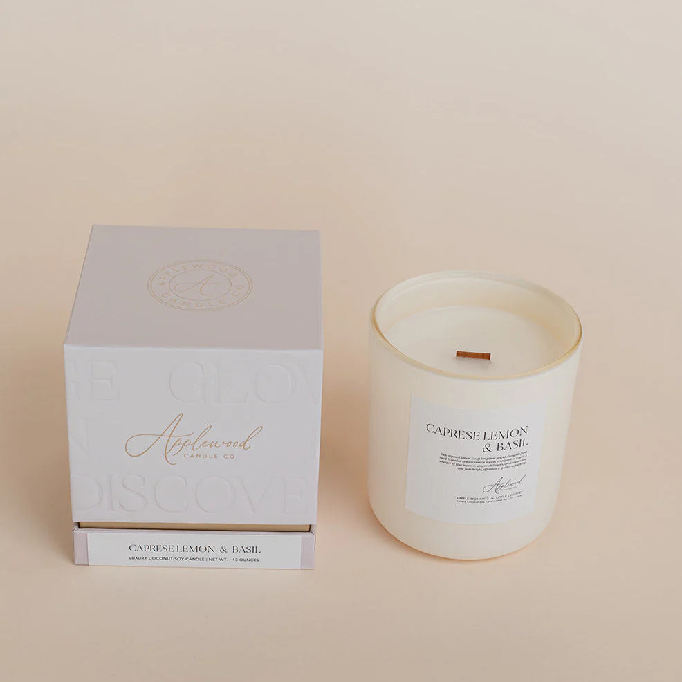 Caprese Lemon & Basil | Applewood Candle Co.