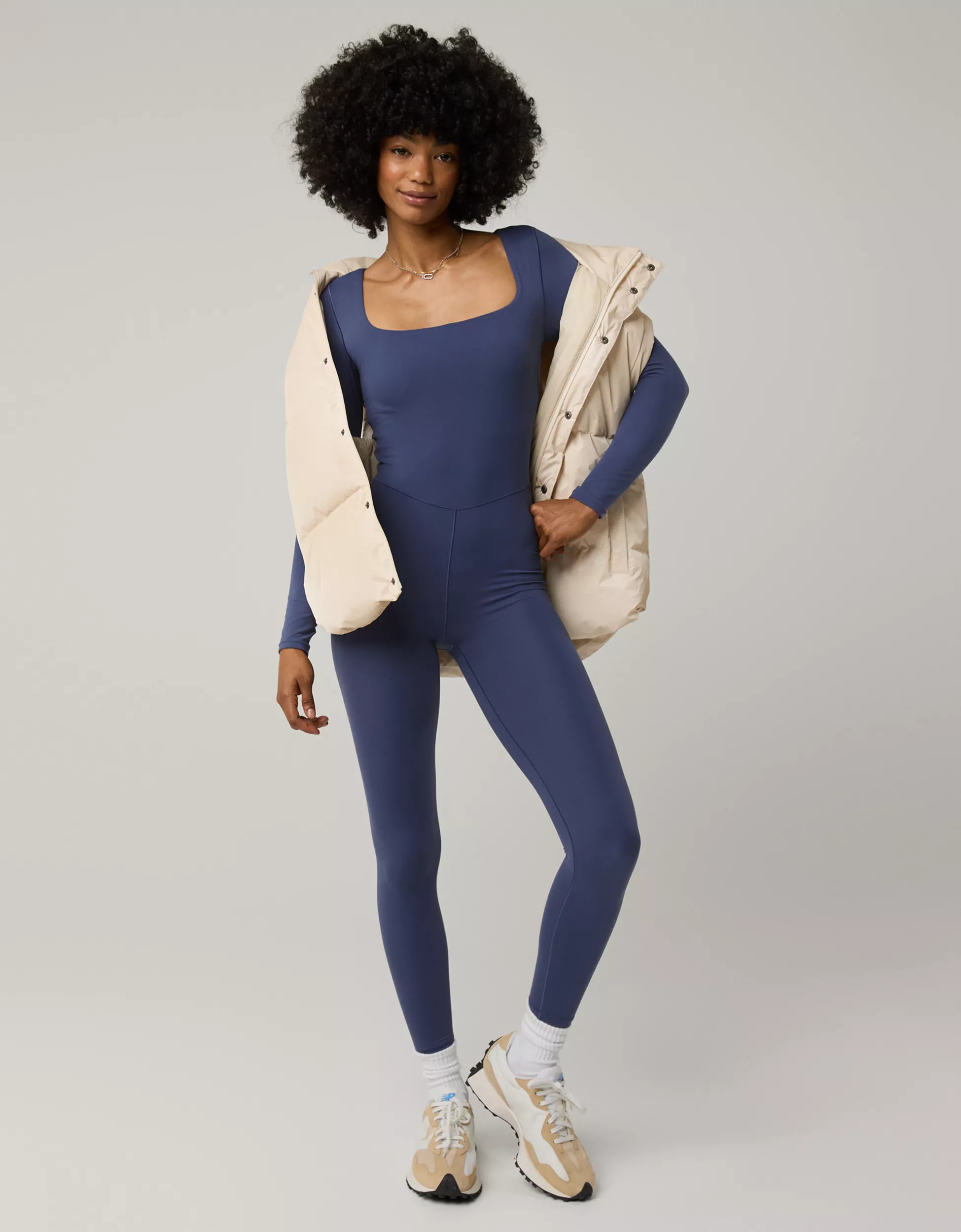 OFFLINE By Aerie Real Me Xtra Long Sleeve Legging Jumpsuit | Aerie