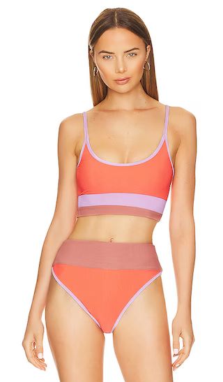 Eva Bikini Top in Oasis Colorblock | Revolve Clothing (Global)