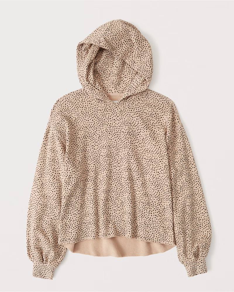 Terry Cutoff Popover Hoodie | Abercrombie & Fitch (US)