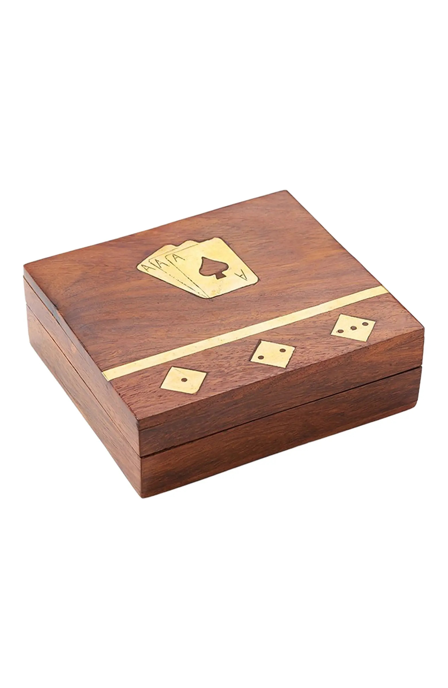 Matr Boomie Game Night Box (5 Dice, Playing Cards) - Handcrafted Wood | Nordstrom | Nordstrom