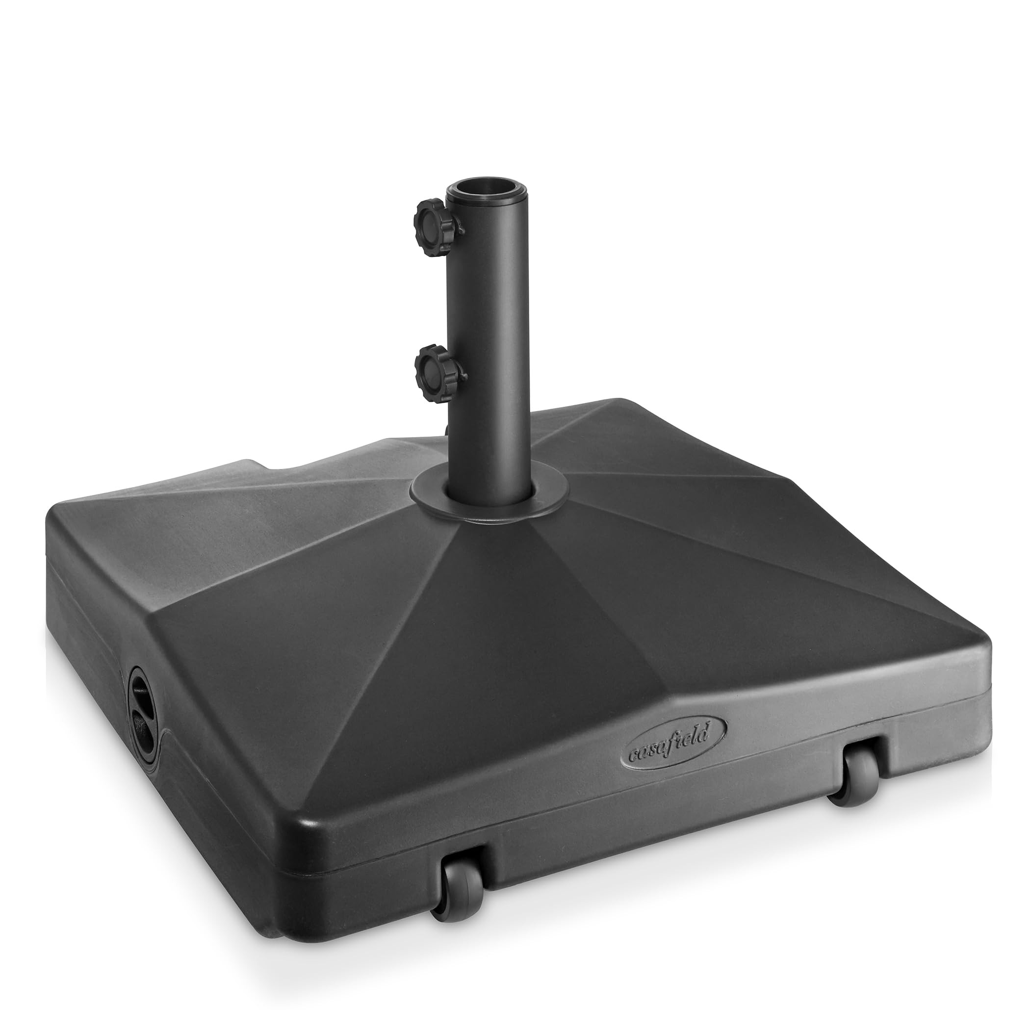 Casafield Patio Umbrella Base, 64lb Capacity, Fillable Heavy Duty Rolling Stand with Handle for O... | Amazon (US)