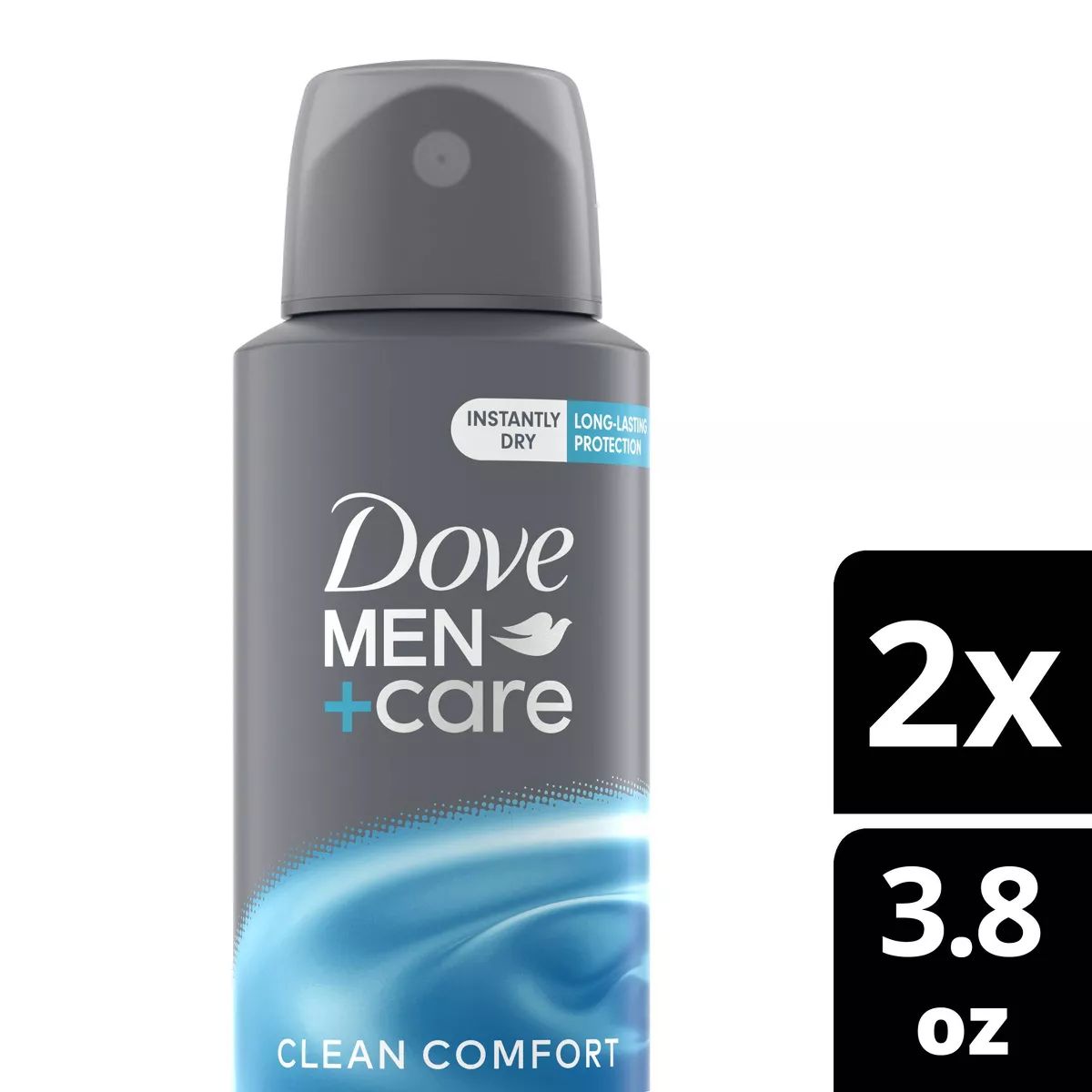 Dove Men+Care 72-Hour Clean Comfort Dry Spray Antiperspirant Deodorant - 3.8oz/2ct | Target