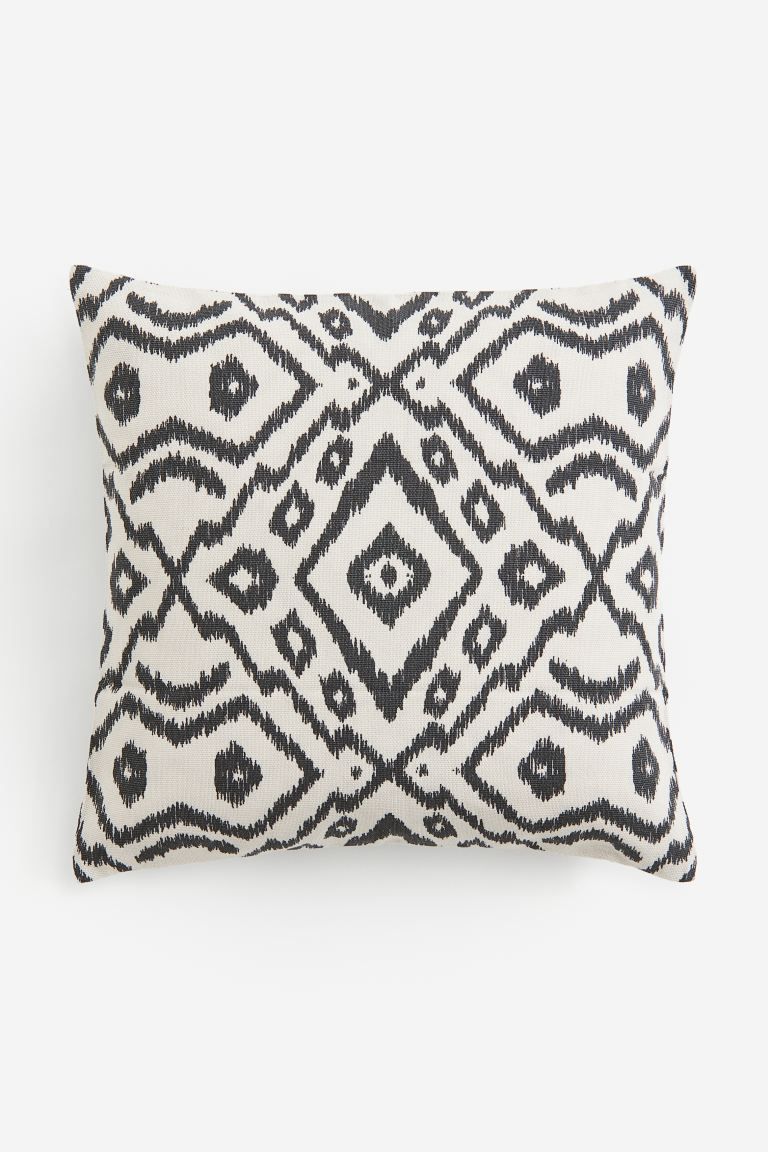 Patterned Cushion Cover - Light beige/patterned - Home All | H&M US | H&M (US + CA)