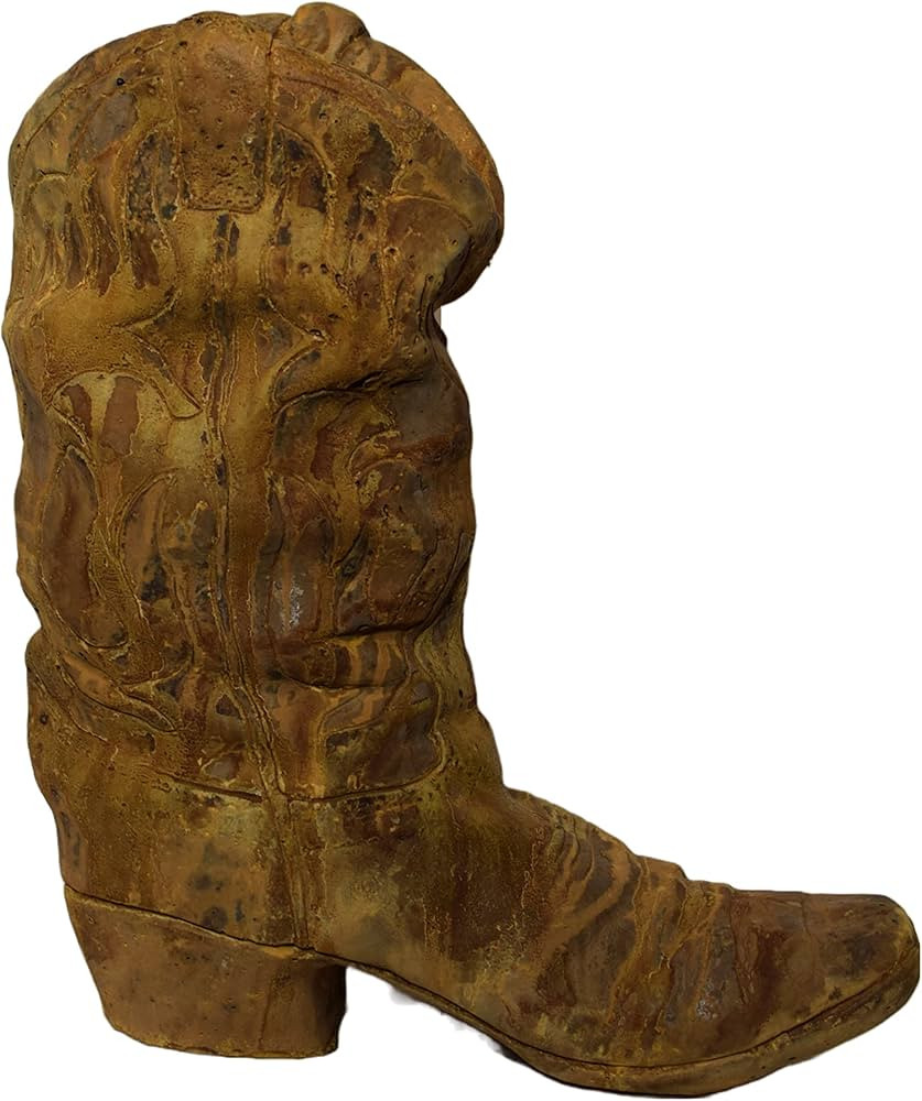 Western Cowboy Boot Planter 21in Tall Rust Color | Amazon (US)