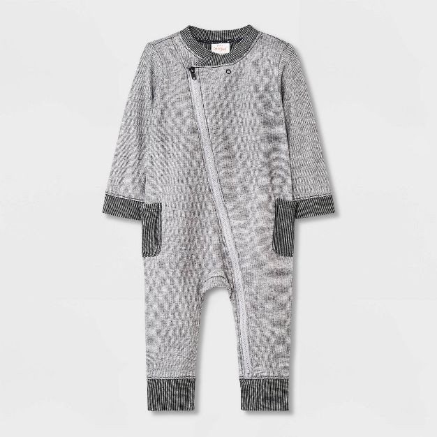 Baby Boys' Moto Romper - Cat & Jack™ Black | Target