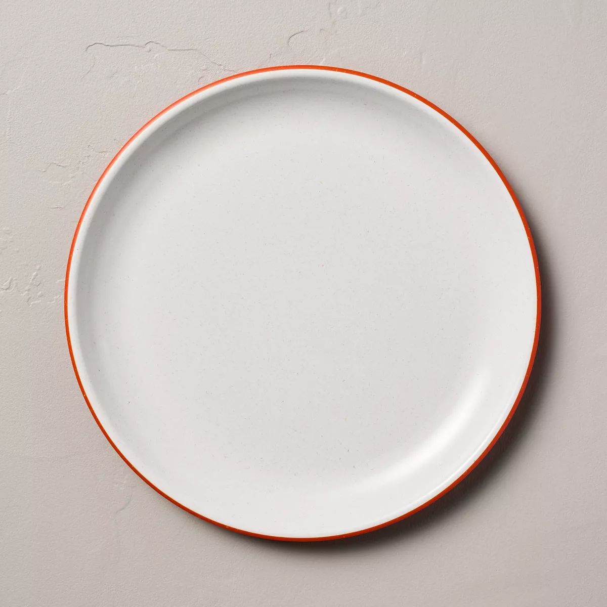 10.5" Colored Base Melamine Dinner Plate Cream/Poppy - Hearth & Hand™ with Magnolia | Target